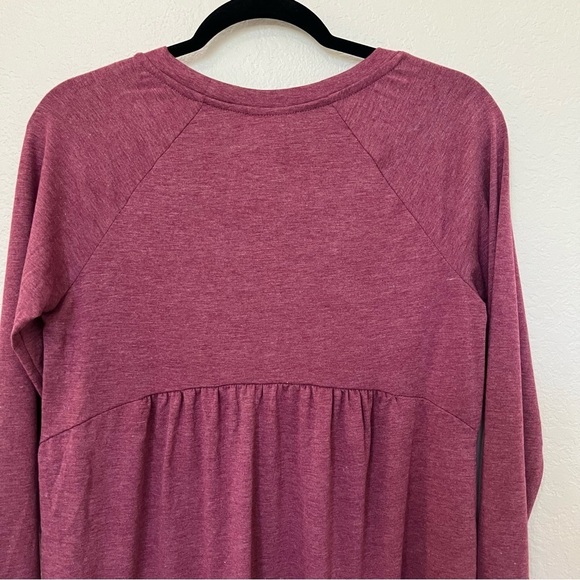 2/$30 Self Esteem Long Sleeve Flowy "LOVE" blouse top SZ L NWT - Picture 5 of 12